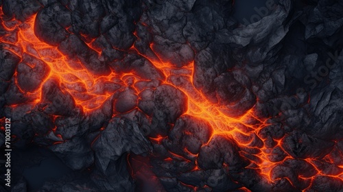 Red lava texture background. Natural disaster, volcanic eruption.
