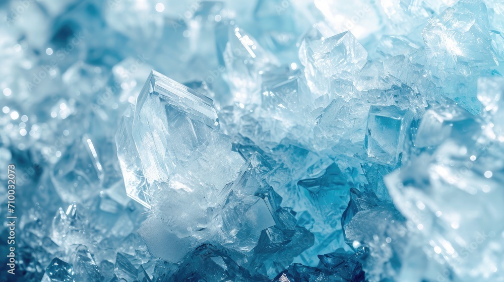 Ice crystal abstract frozen wallpaper background