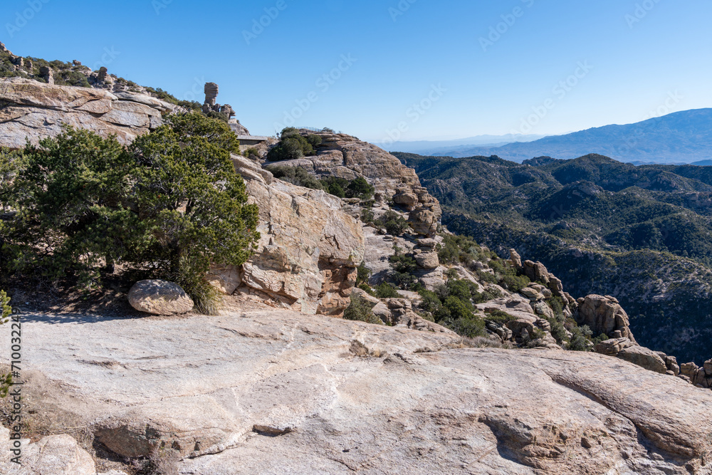 Fototapeta premium Scenery along the Mt. Lemmon Highway near Summerhaven Arizona - Windy Point turnout