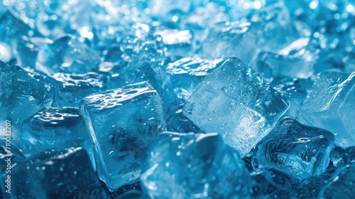 Ice cube frozen close up wallpaper background photo
