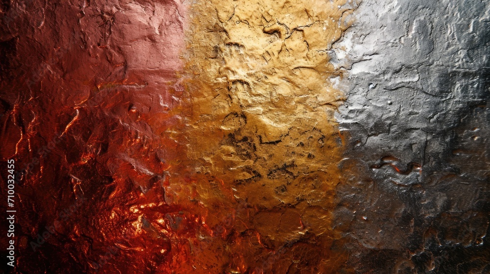 Colorful old grunge rusty texture steel metal with peeling paint wallpaper background
