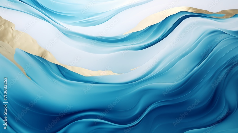 Artistic painting of acrylic texture in blue azure colors Artistic painting of acrylic texture in blue azure colors