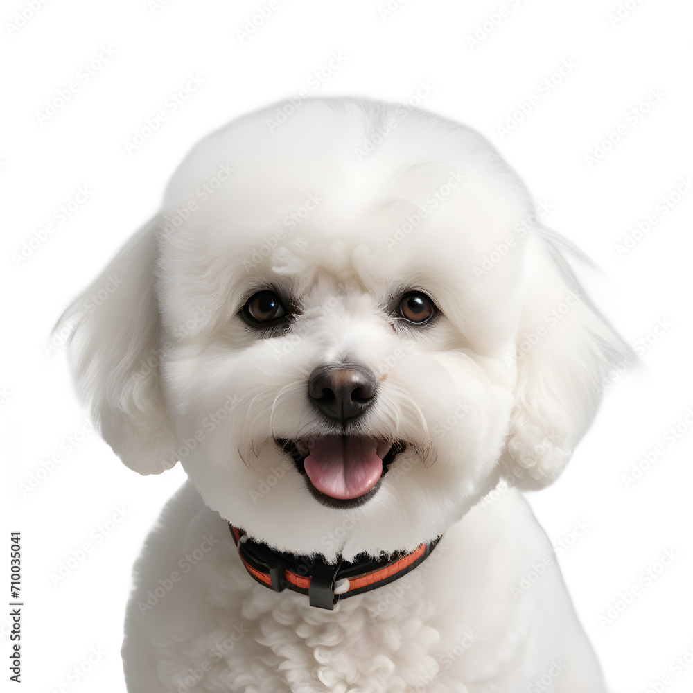 bichon frize dog isolated on transparent background, cut out background. ai generative bichon frize dog isolated on transparent background, cut out background. ai generative