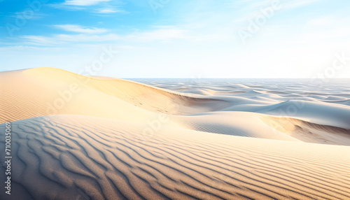 Tranquil Desert Oasis in the Arid Sahara Landscape © Hoody Baba
