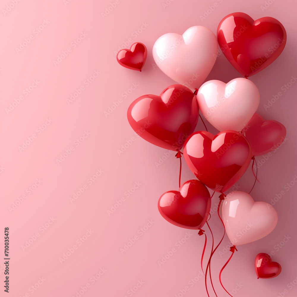hearts balloons