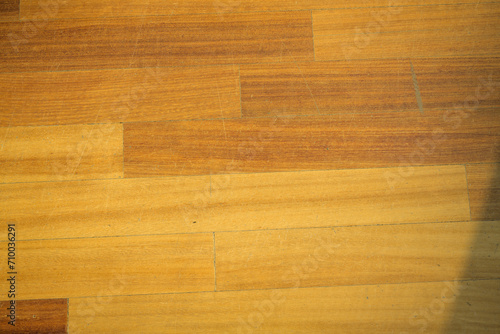 Worn old wooden floorboards