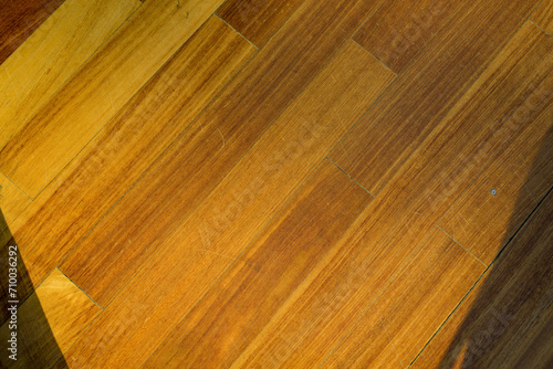 Worn old wooden floorboards