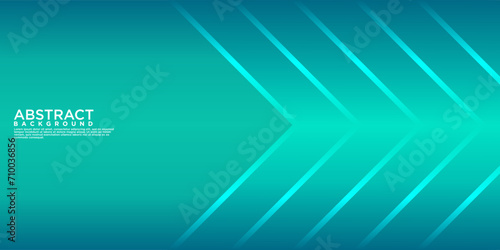 Geometric blue abstract background with arrow metal lines, overlapping layers on dark space with light effect decoration. Modern graphic design template element for poster, flyer, brochure or banner