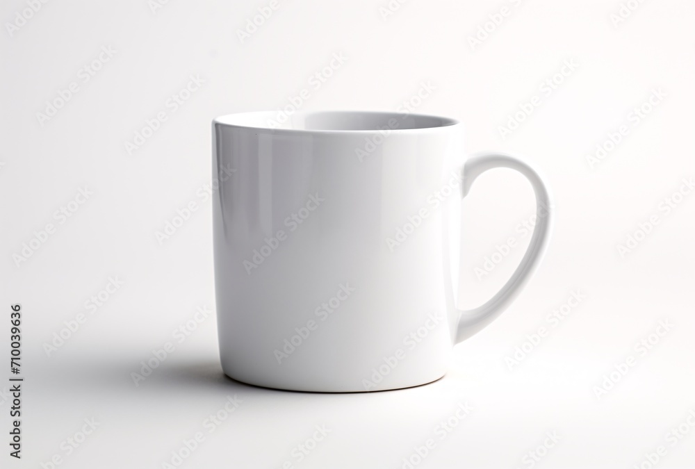 white coffee mug isolated on a white background, tonal sharpness white coffee mug isolated on a white background, tonal sharpness