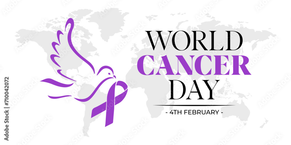World Cancer Day 4th February vector illustration design