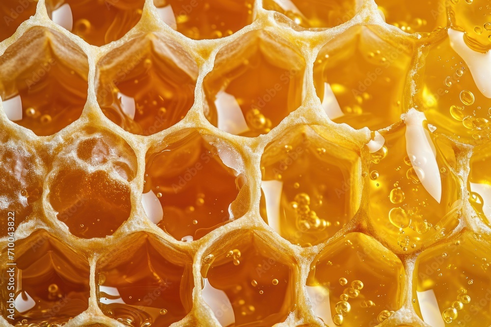 Golden Geometric Abundance, A Mesmerizing Study of Honey Cells Golden Geometric Abundance, A Mesmerizing Study of Honey Cells