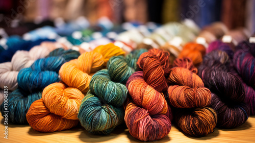 multi-color silk threads created with Generative Ai