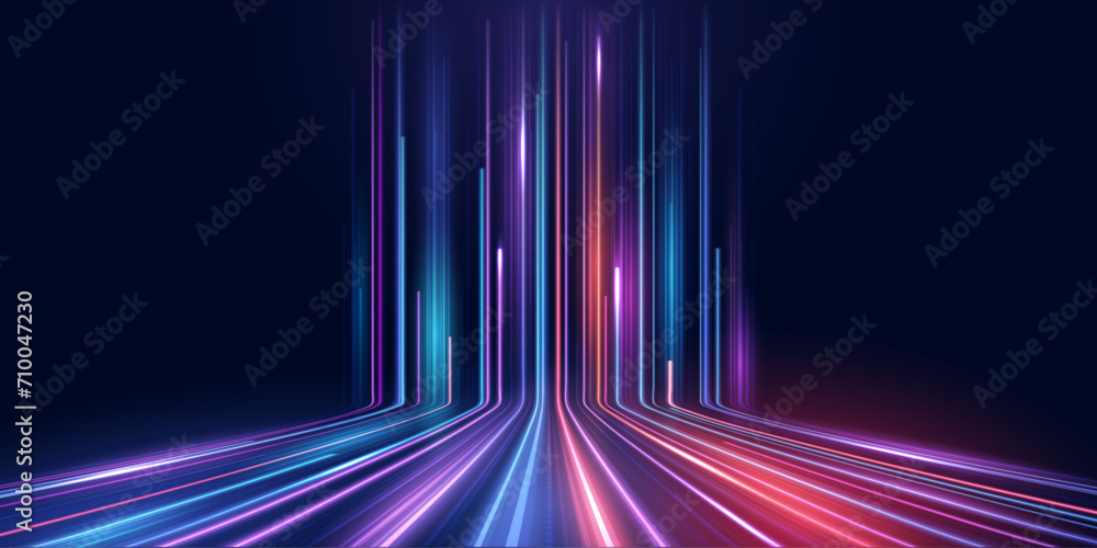 Abstract digital technology background. Modern high-tech innovation future background, Network connection, AI, communication, big data. Pattern for banner, poster, website. Vector eps10. - obrazy, fototapety, plakaty 