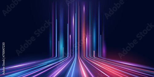 Abstract digital technology background. Modern high-tech innovation future background, Network connection, AI, communication, big data. Pattern for banner, poster, website. Vector eps10. photo