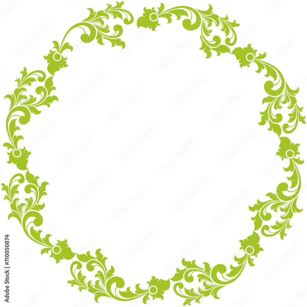 Round ornament frame for wedding. vector illustration Round ornament frame for wedding. vector illustration