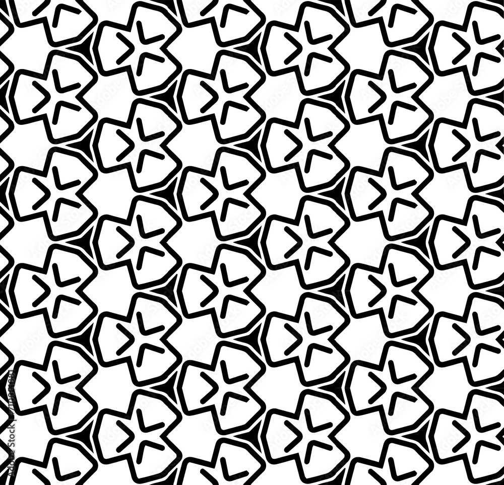 Black seamless abstract pattern. Overlay for background and backdrop. Ornamental design. PNG graphic illustration with transparent background.