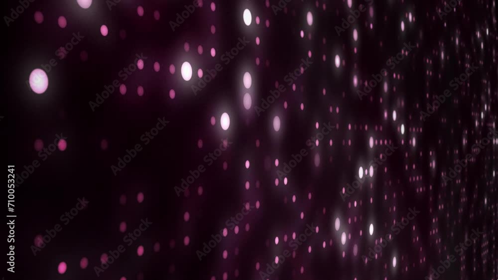 3D wall of animated blinking pink led light dots, looping texture background design 3D wall of animated blinking pink led light dots, looping texture background design