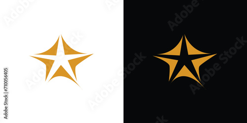 Luxury and unique star abstract logo design 2