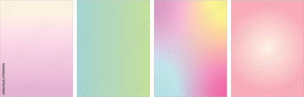 a set of grainy gradient background, marvelous pastel color background