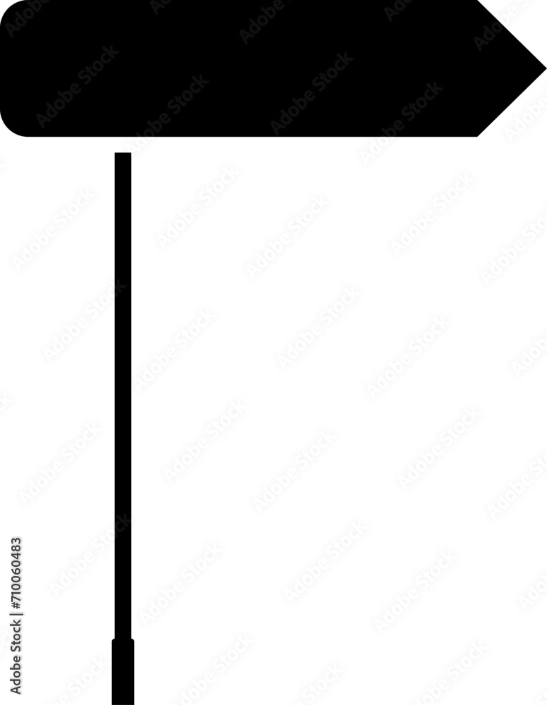Obraz premium Signpost, direction icon isolated vector. Road traffic signs set. Board blank with place for text. Isolated information direction sign. Vector illustration
