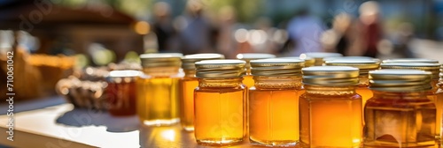 Honey on a light background