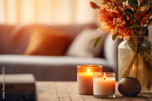 Cozy Home Atmosphere with Scented Candles