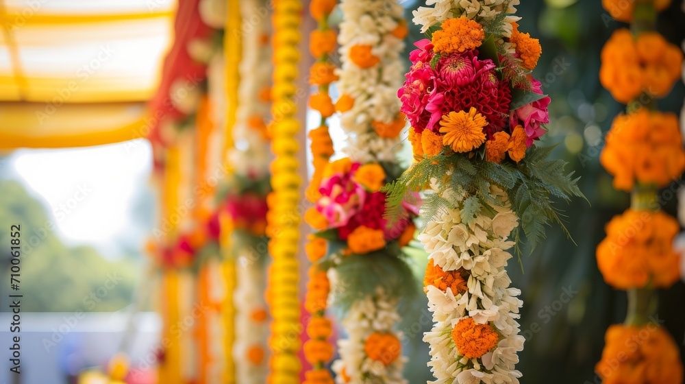 Flower decoration in south indian wedding ceremony 