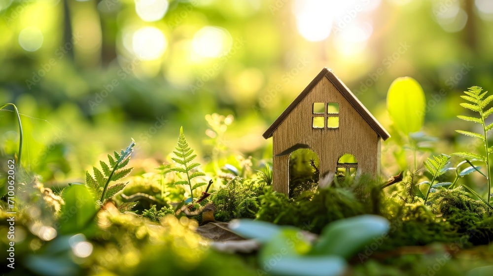 Green and environmentally friendly housing concept Green and environmentally friendly housing concept