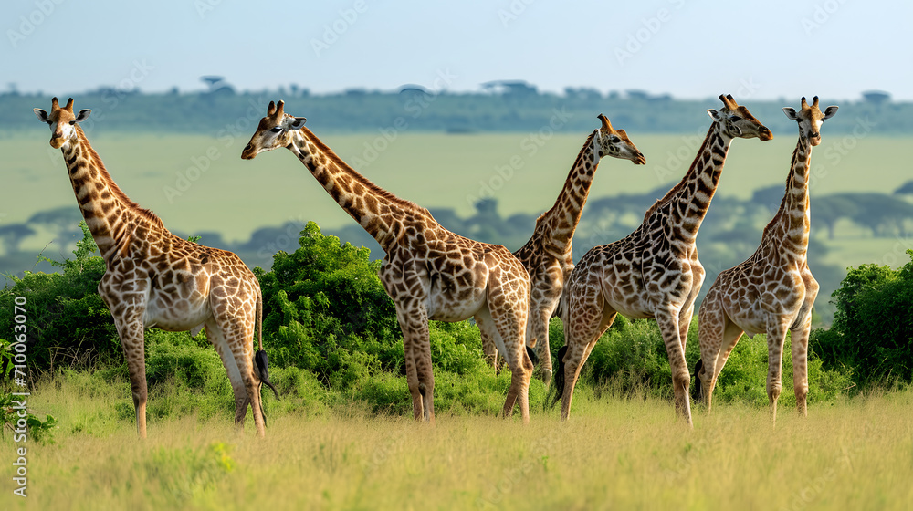 Obraz premium giraffe in the savannah