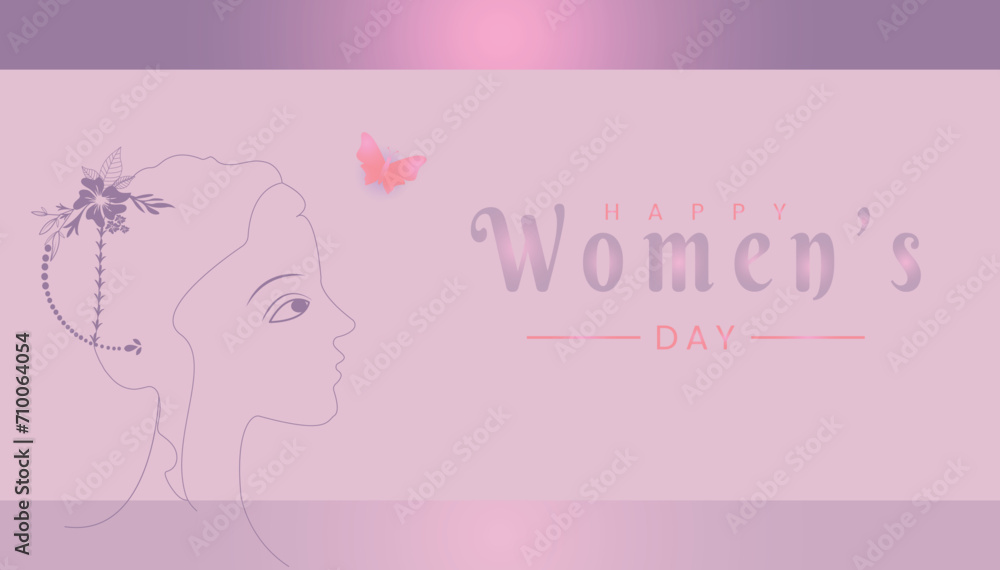 Vector international women's day, happy women's day march 8 text with woman or women's day poster., banner design. Vector international women's day, happy women's day march 8 text with woman or women's day poster., banner design.