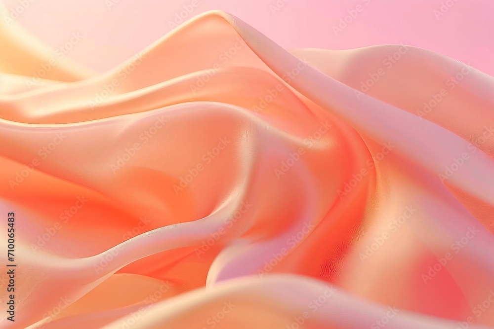 Obraz premium Abstract minimalist pantone inspired color peach fuzz ambient gradient wallpaper