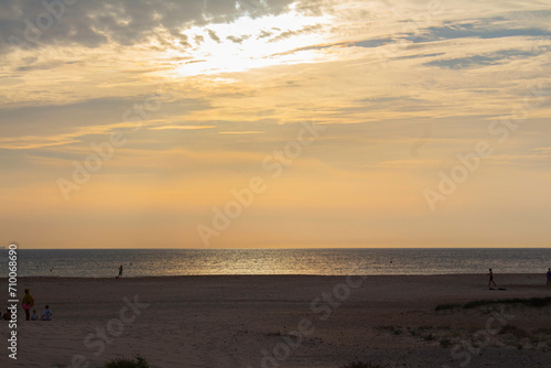 Summer sunset on a beach