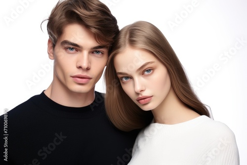 Models on a white background