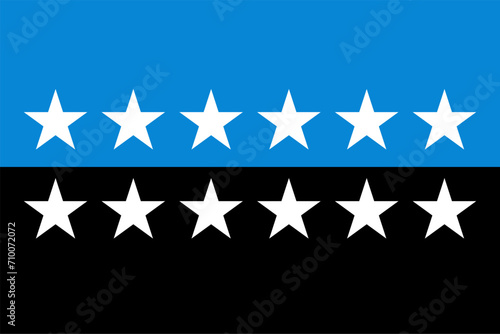 Flag of the European Coal and Steel Community 12 Star Version