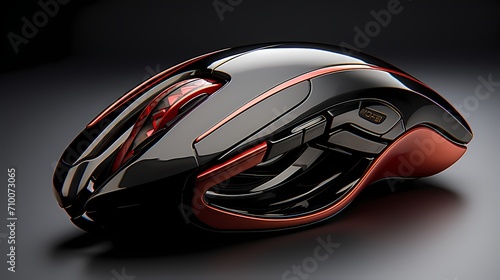 An ergonomic mouse with an adjustable tilt angle, accommodating different hand positions and reducing strain
