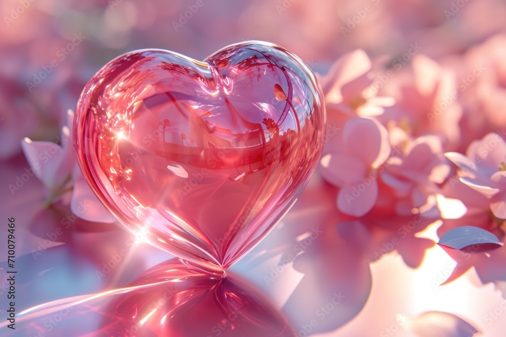 very pretty pink heart shaped glass very pretty pink heart shaped glass
