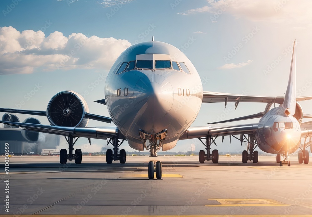 Passenger airplane getting ready for flight
Passenger airplane getting ready for flight