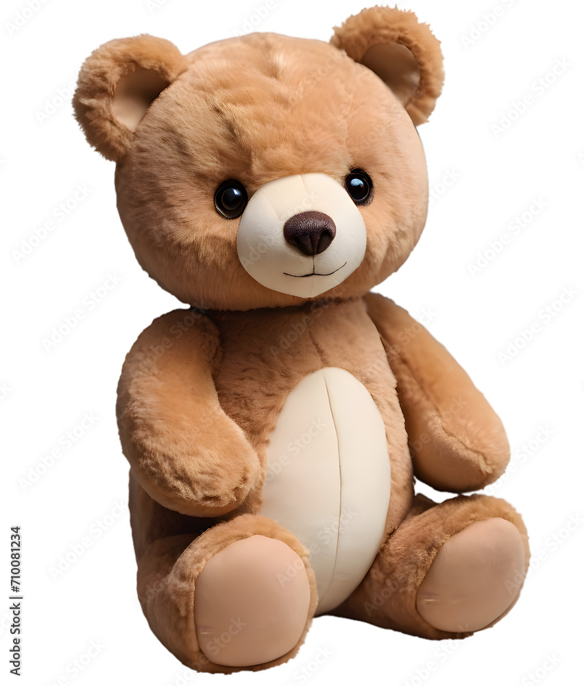Obraz premium teddy bear isolated on transparent background