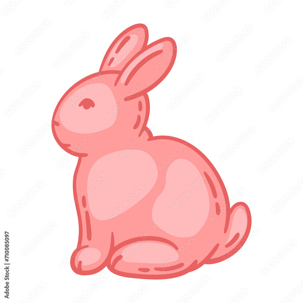Illustration of cute Easter bunny. Illustration of cute Easter bunny.