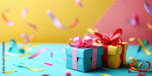 Colorful multicolored gift ...