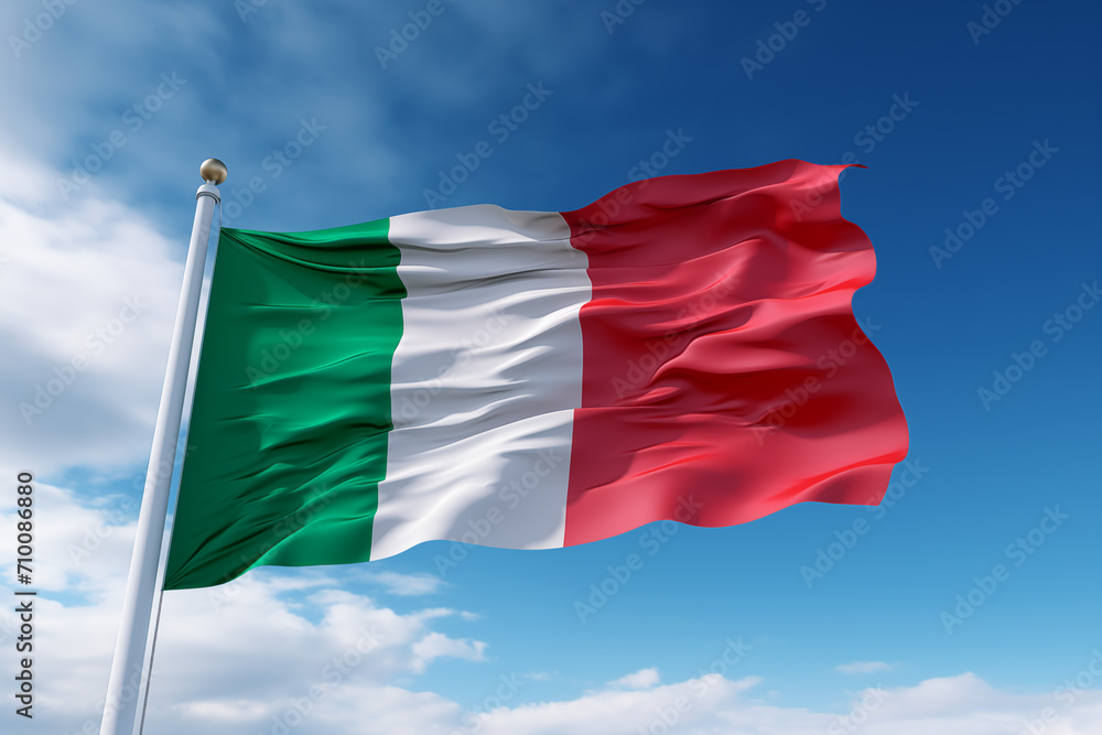 Flag of Italy. Symbol of Italy. Illustration for the country of Italy. News, events related to Italy. Italy national team. Flag of Italy. Symbol of Italy. Illustration for the country of Italy. News, events related to Italy. Italy national team.