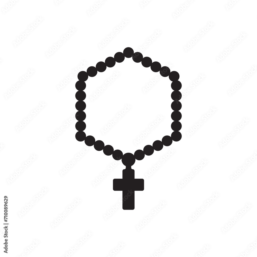 prayer beads icon vector illustration logo design prayer beads icon vector illustration logo design