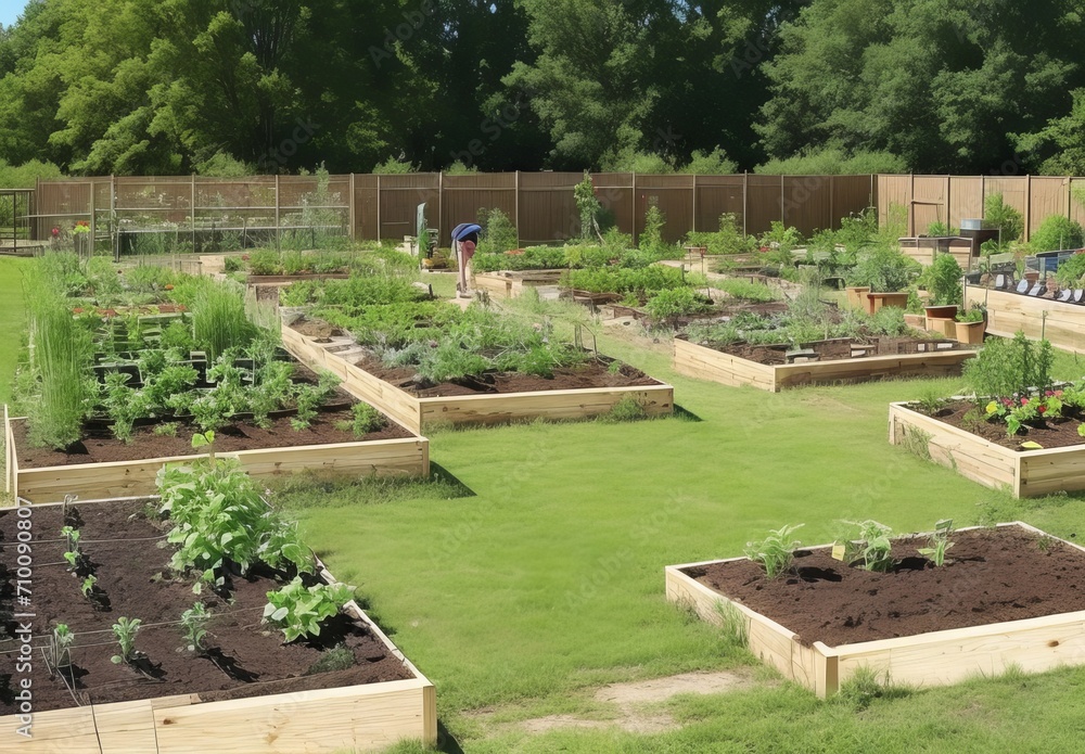 Urban community garden
Urban community garden