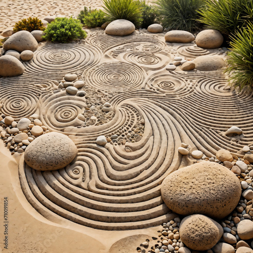 stone garden, Generative AI