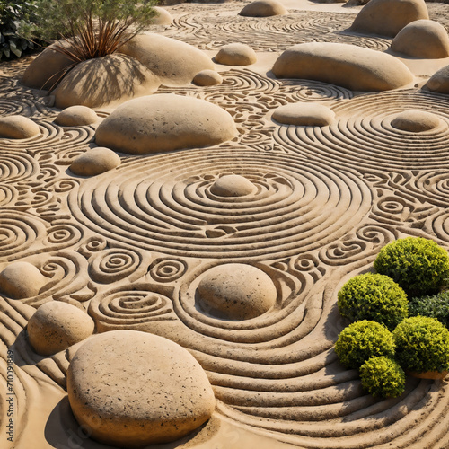stone garden, Generative AI