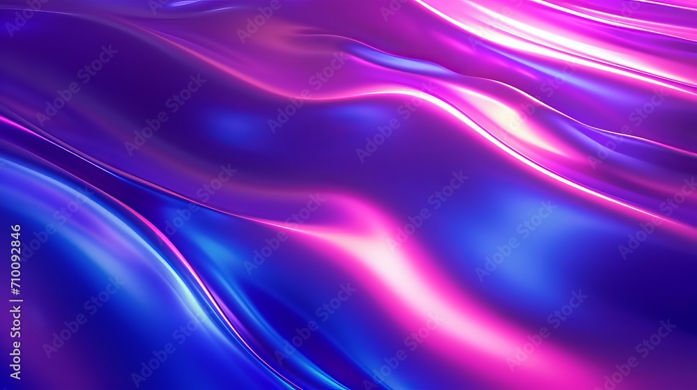 Fototapeta premium Purple and Blue Wavy Lines Background for Design and Art Projects