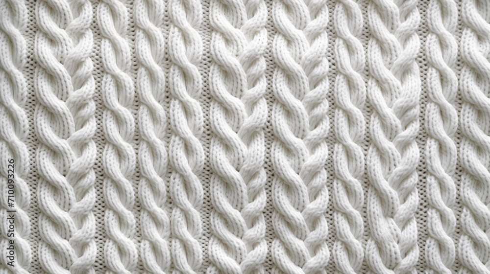 close-up of a knitted blanket with a white background. Generative AI close-up of a knitted blanket with a white background. Generative AI