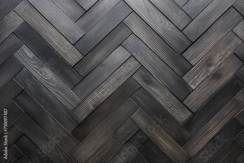 Slate oak wooden floor background. Herringbone pattern parquet backdrop