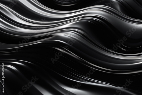 glossy black liquid oil paint opaque, surface waves, background