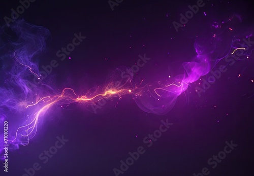 Dark abstract bokeh background, magic smoke and sparks, neon  © Fahim